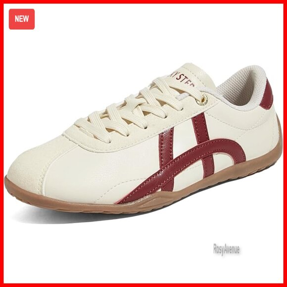 Women's Lightweight Walking Sneakers with Suede Upper and Flexible Sole